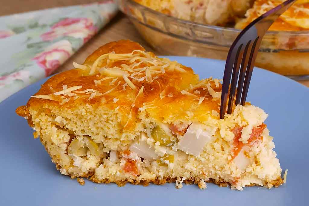 Torta de Palmito Requeijão Uma Deliciosa Receita