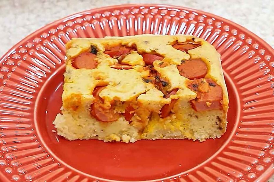 Torta Recheada com Salsicha