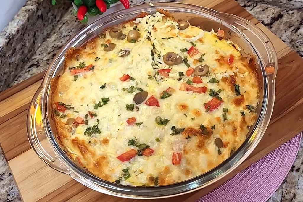 Torta de Repolho Gratinado