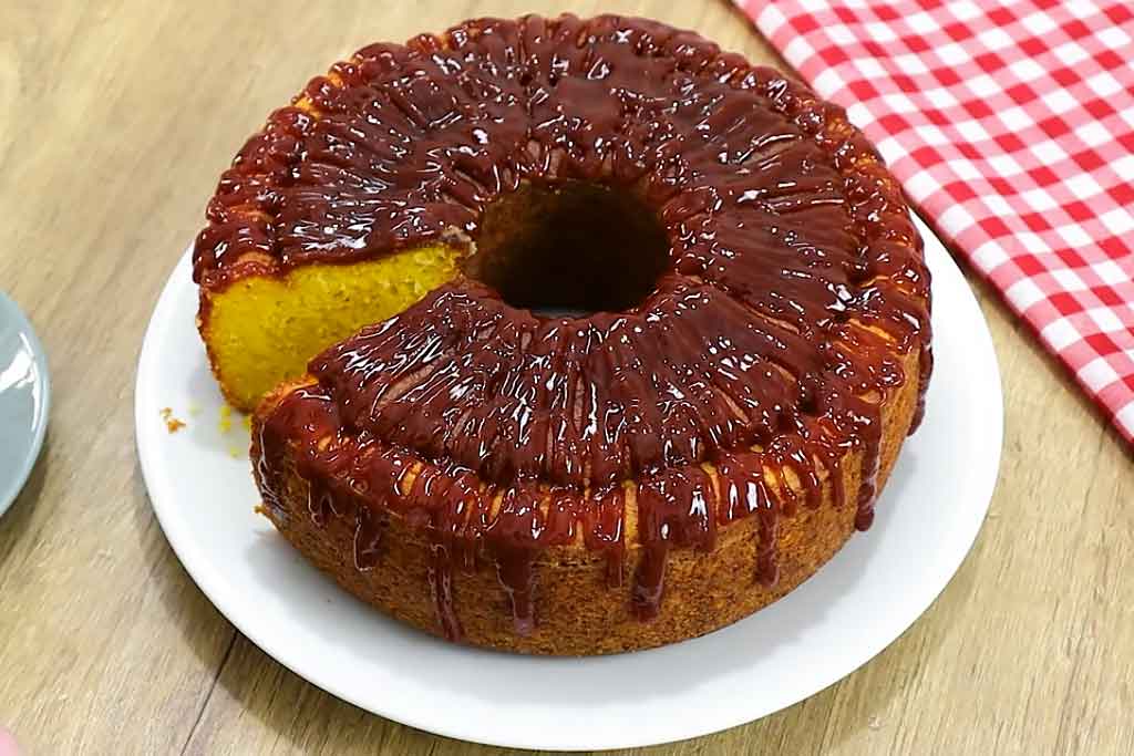 Bolo de Fubá Cozido