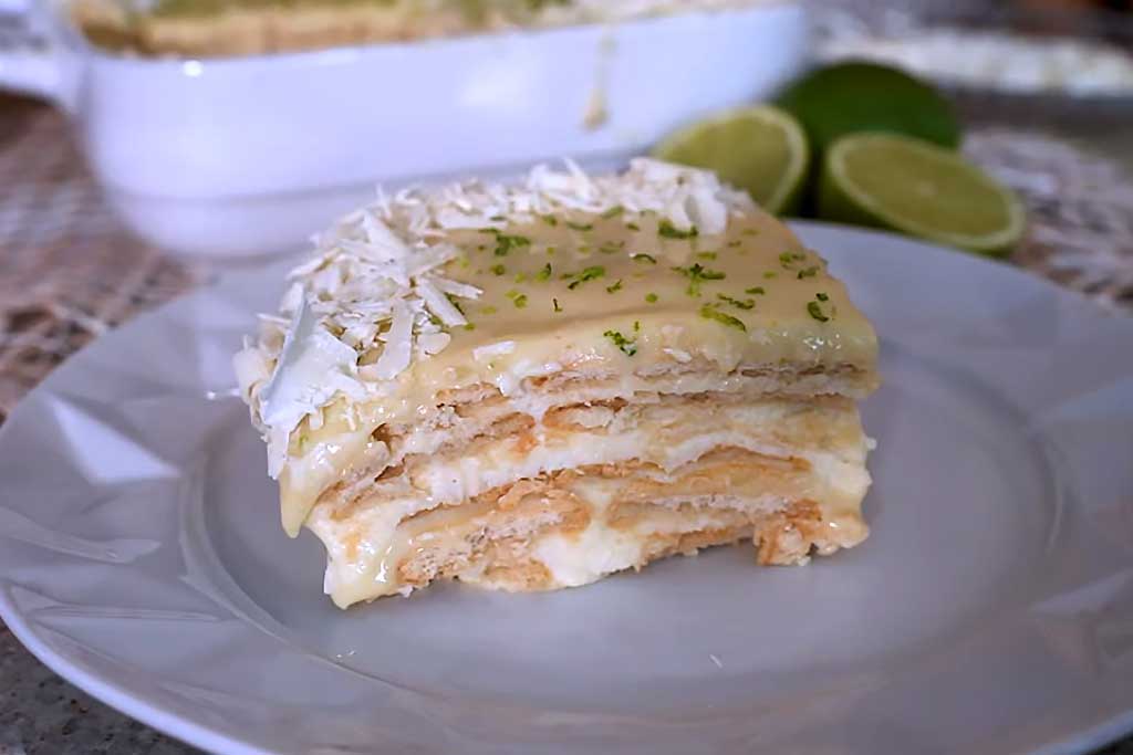 Pavê de Limão com Chocolate Branco