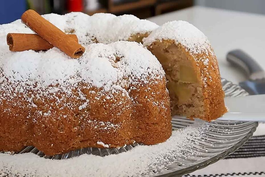 Bolo de Maçã com Canela