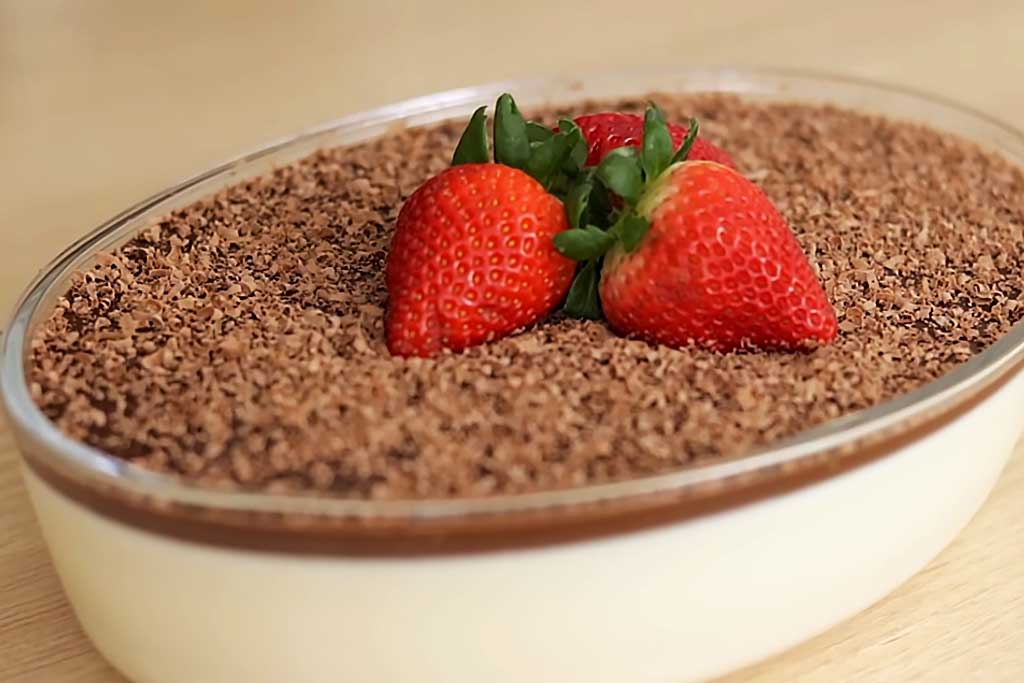 Sobremesa com Leite Ninho e Chocolate