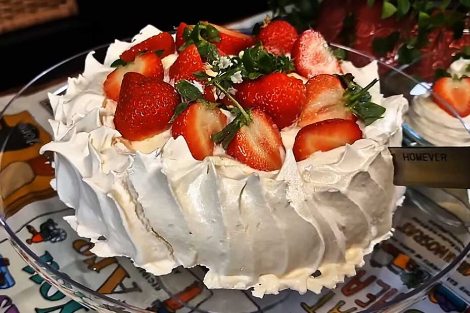 Pavlova de Morango