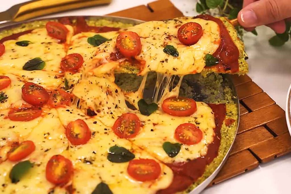 Pizza Saudável de Brócolis