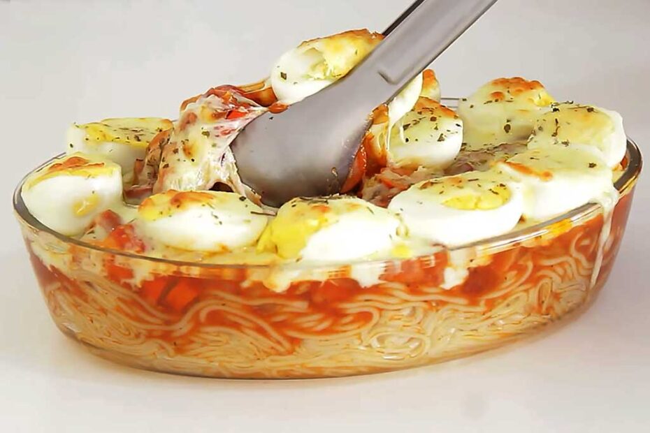 Macarrão de Forno com Bacon