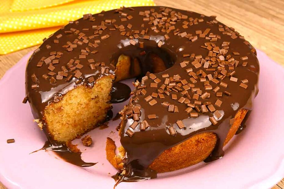 Bolo de Baunilha Fofinho na Airfryer