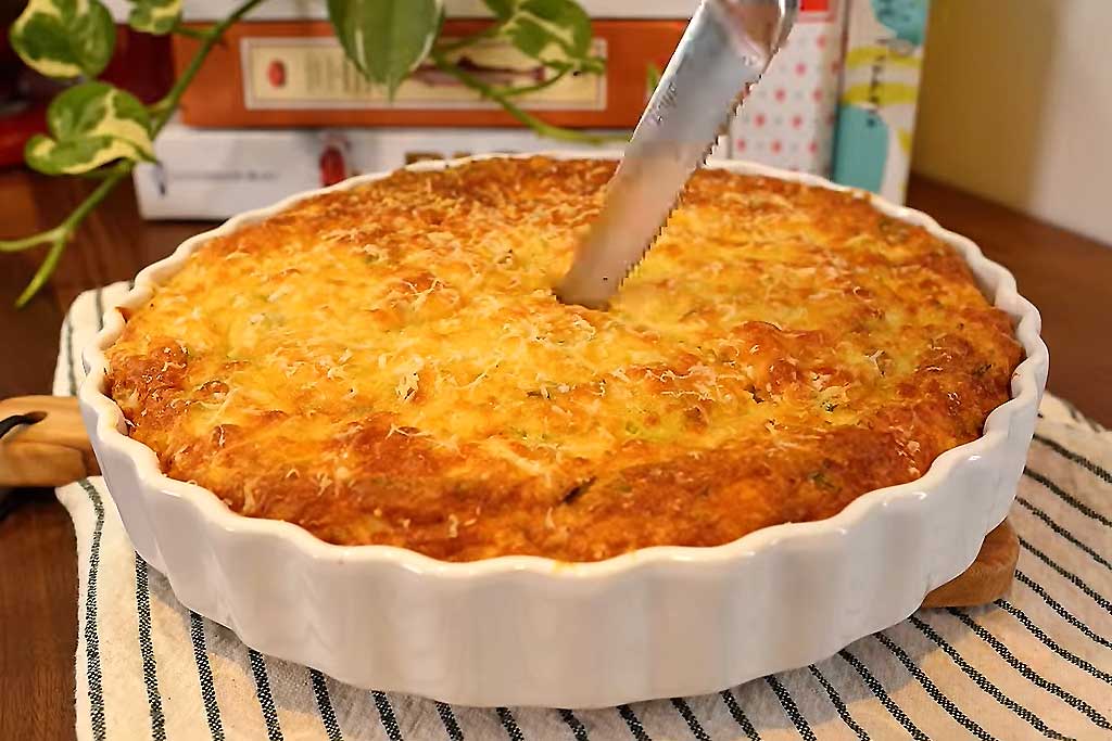 Torta de Frango Cremosa sem Farinha