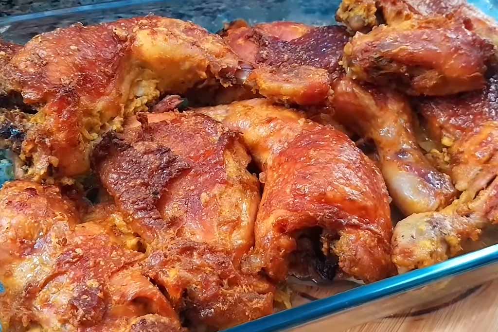 Frango Assado Delicioso na Maionese