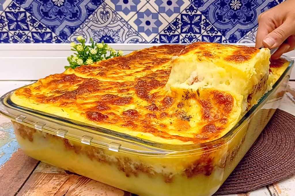 Torta de Batata Recheada