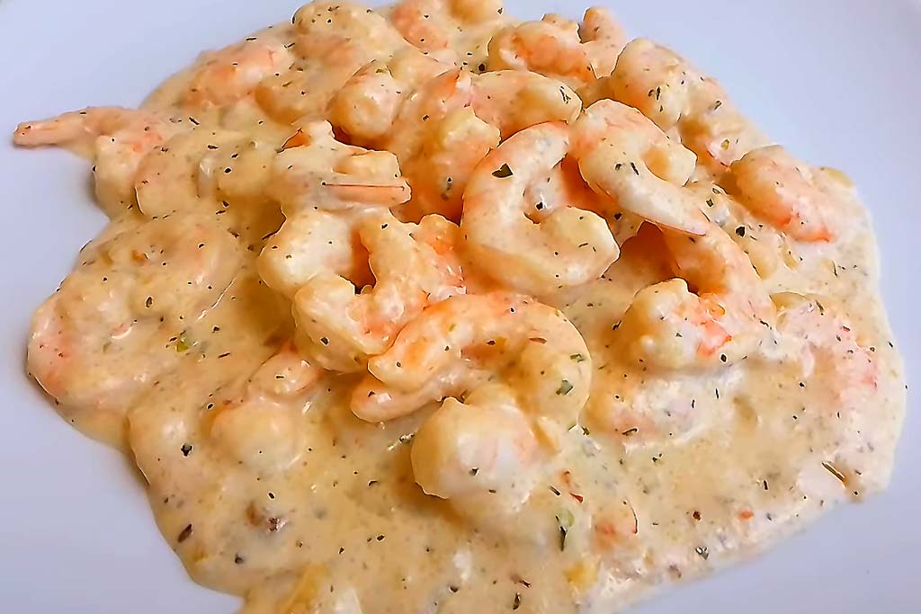 Camarão Cremoso com Creme de Leite