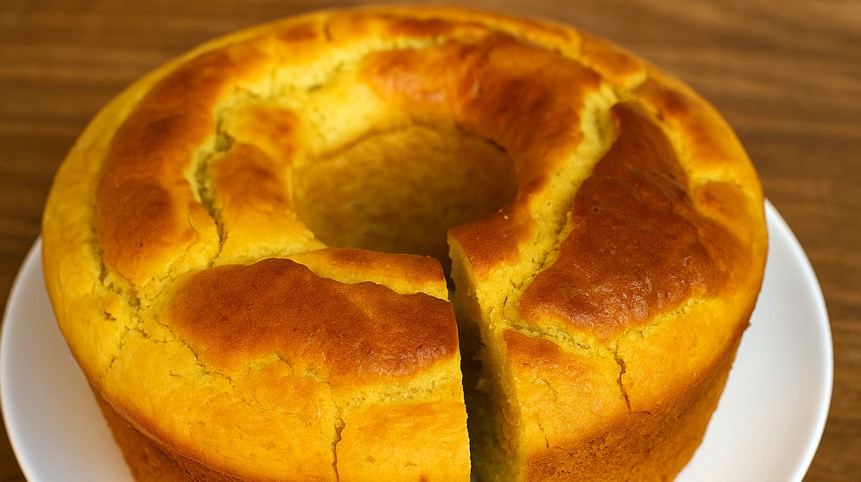 Bolo de Fubá Saudável