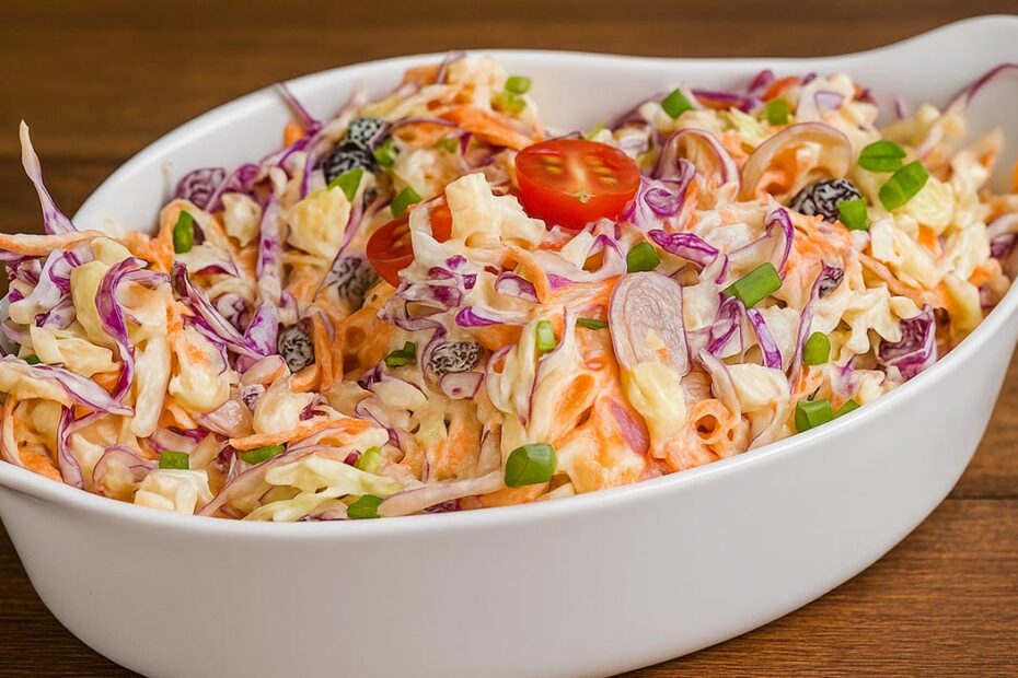 Salada de Repolho Cremosa com Maçã