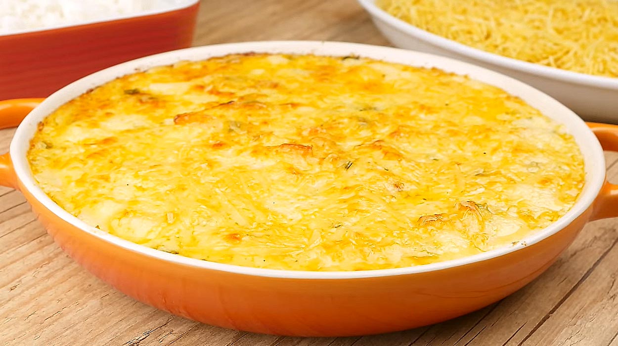 Camarão Cremoso Gratinado