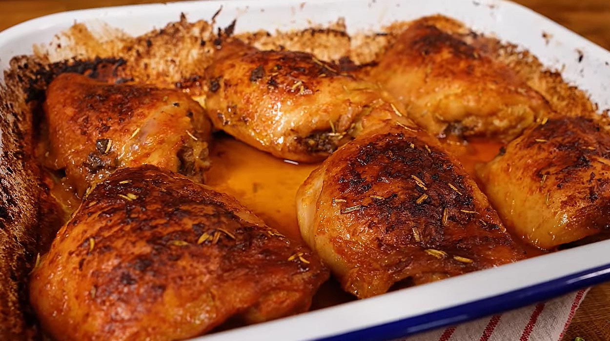 Sobrecoxa de Frango Assada Fácil