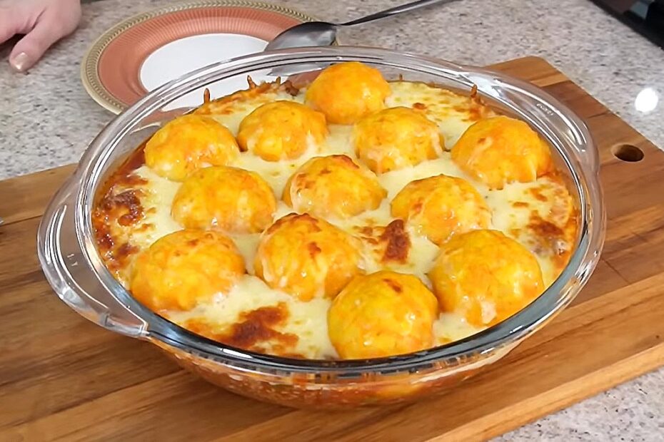 Carne Moída com Batata Recheada