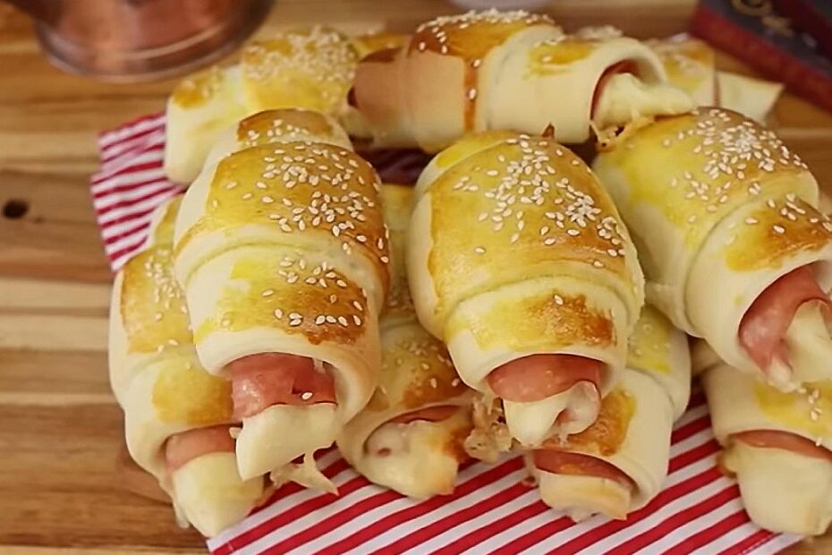 Enroladinho de Presunto e Queijo Fofinho