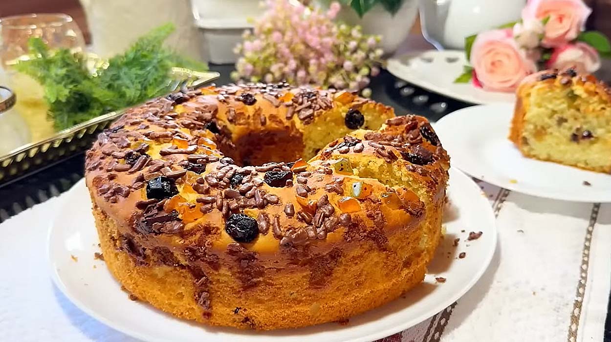 Pão Doce de Liquidificador com Laranja